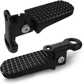 1 Pair Bike Rear Pedals,Mini Folding Bicycle Foot Pegs,Rear Seat Footrest Pedals for Mountain Bike E-Bike