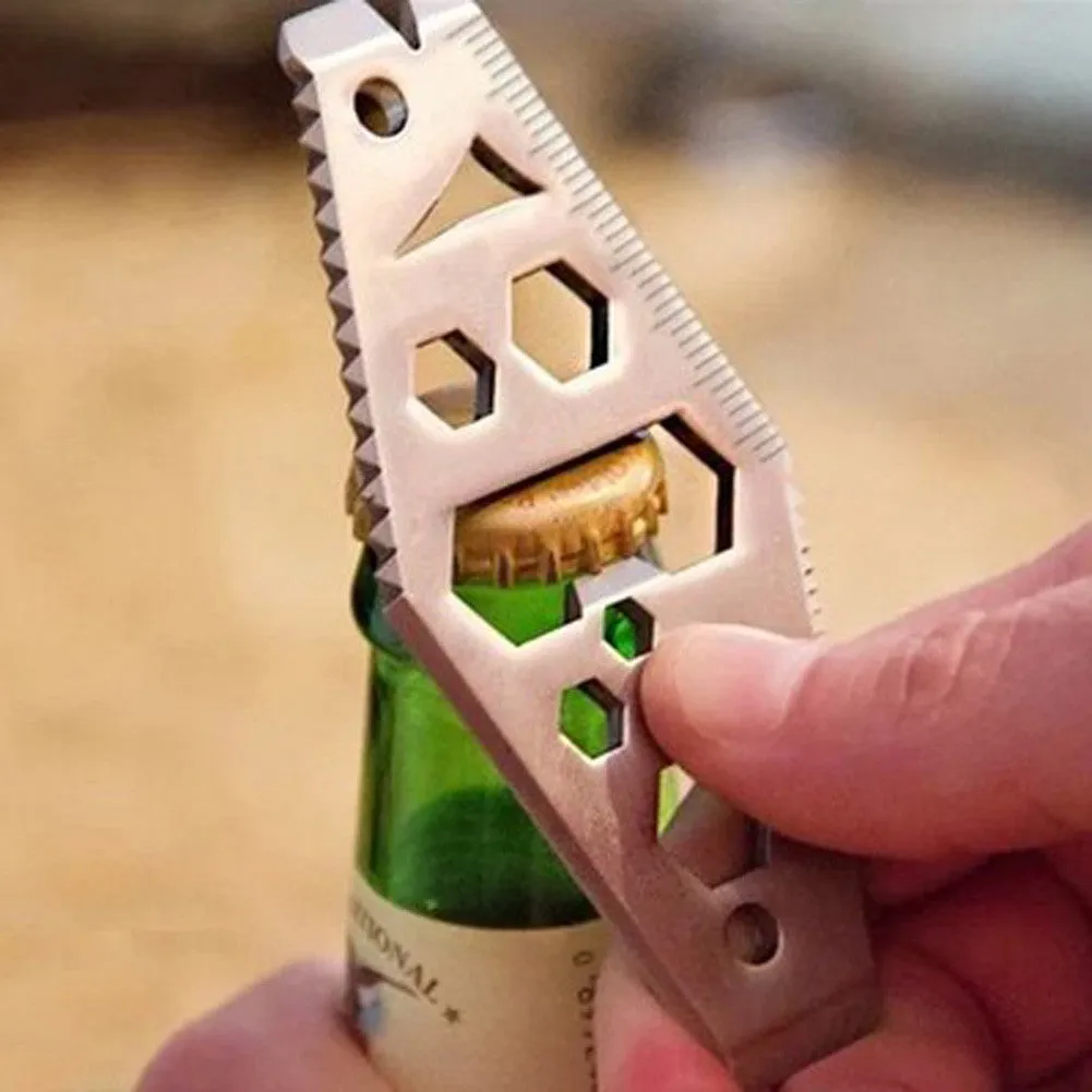 1 pcs New Multifunction Tool EDC Opener Wrench Key Chain Outdoor Survival Camping Pocket Travel Kits ARE4