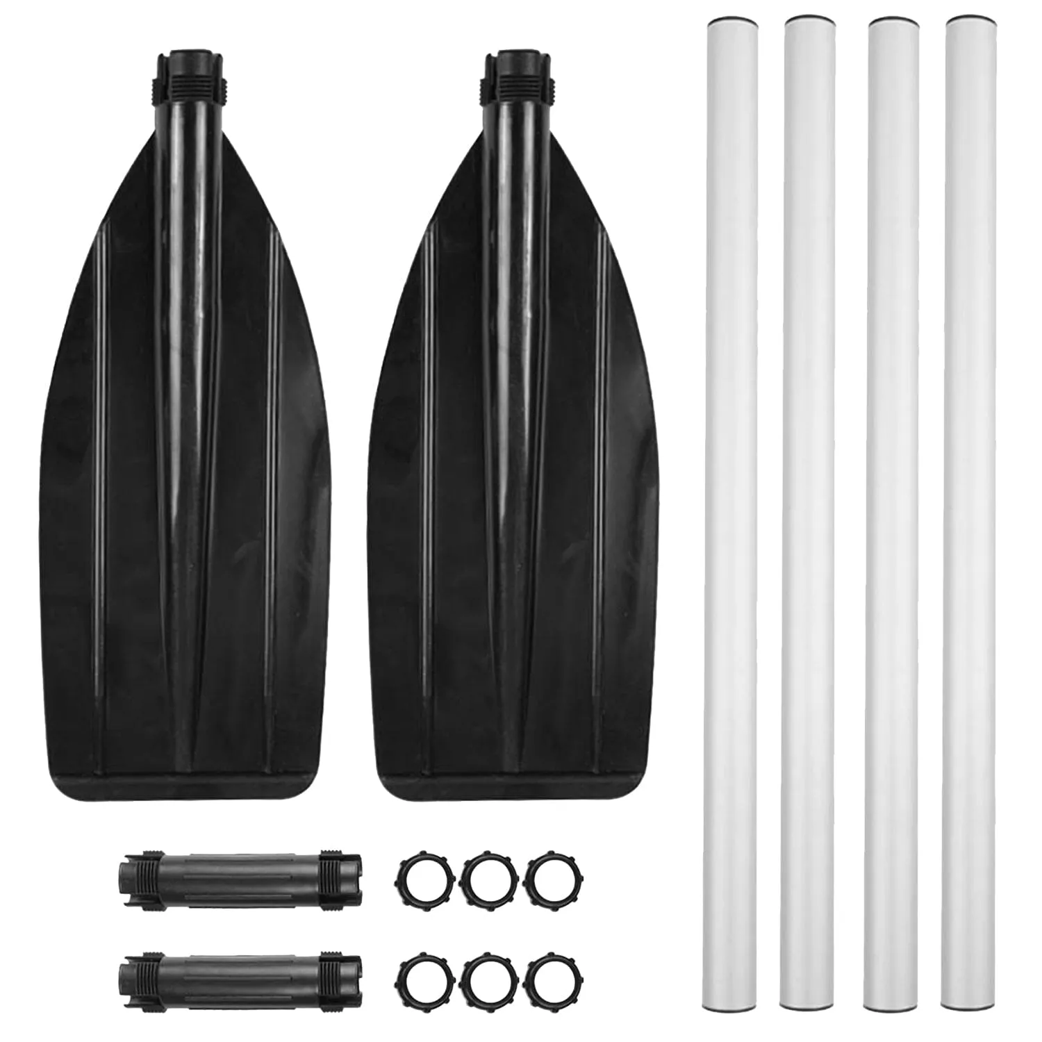 2-Pieces: Kayak Paddles Aluminum Alloy Detachable Canoe