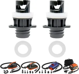 2PCS Stand Up Paddle Board Pump Nozzle Valve Adapter Replacement for SUP Inflatable Kayak Boat Rafts Air Pump with 2PCS Extra Washer Gasket