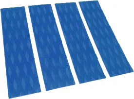 4Pcs Surfboard Traction Pad, Surfing Front Traction Pad, Anti Slip Design, Stylish and Versatile for Skimboards, Kayak (Blue)