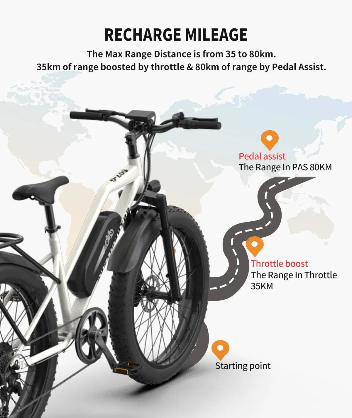 AOSTIRMOTOR S07-G Commuting Electric Bicycle 48V 750W
