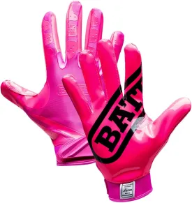 Battle Sports Double Threat Wide Receiver Football Gloves - Adult and Youth Football Gloves - Ultra Stick Gloves