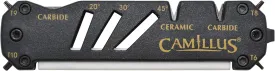 CAMILLUS GLIDE Compact Durable Easy-to-Use V-Notch Ceramic Carbide Multi-Angle Multitool Sharpener for Knives, Axes, Shears & Hooks