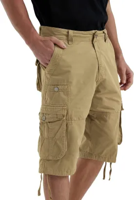 Cargo Shorts for Men Multi Pockets Mens Shorts Below Knee Casual Hiking Summer Shorts