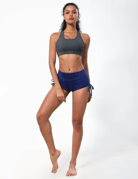Compression Racerback Sports Bras heathercharcoal_Running