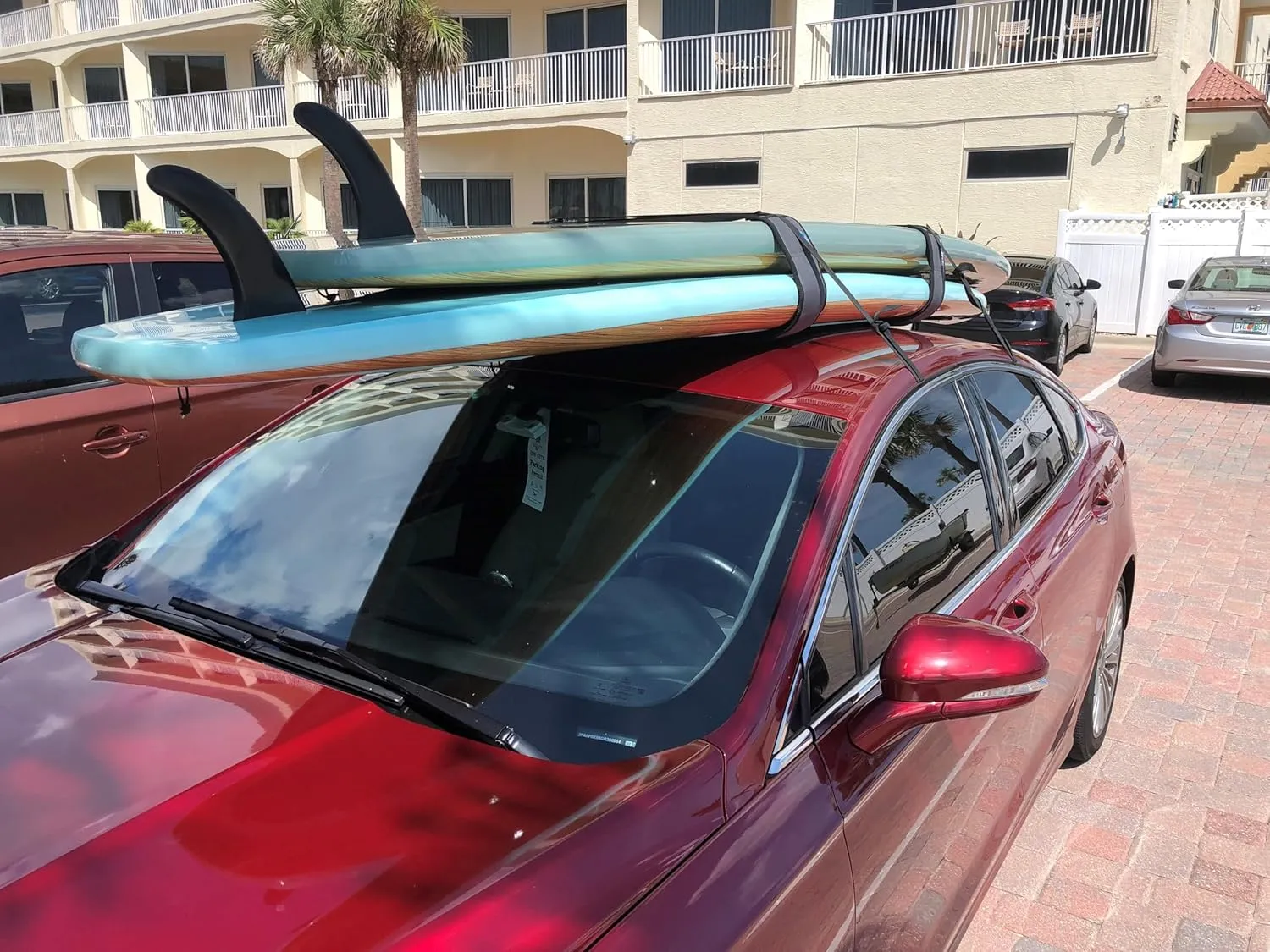 Curve SUP Soft Rack Lockdown SUP Racks - Premium Stand Up Paddle Board Car Racks (Set of 2)