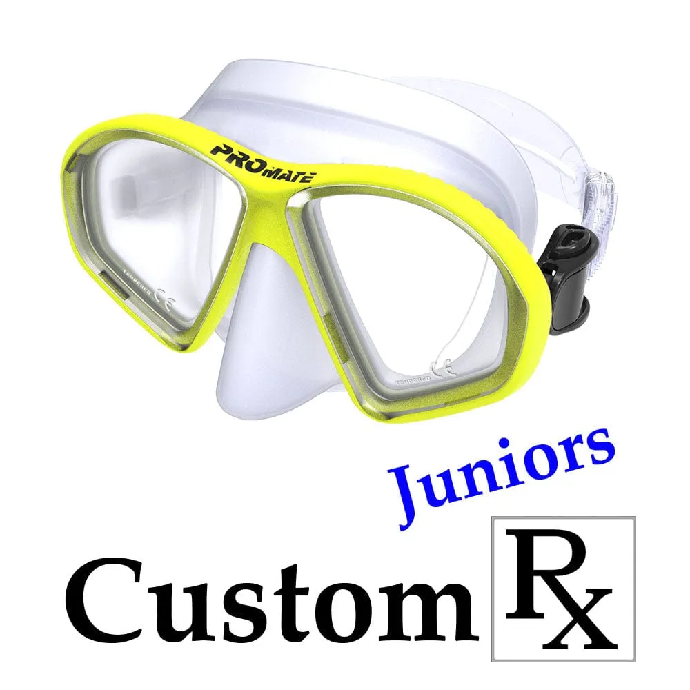 Custom Made Prescription Promate Spectrum Junior Scuba Dive Snorkeling Mask - MK298 Custom