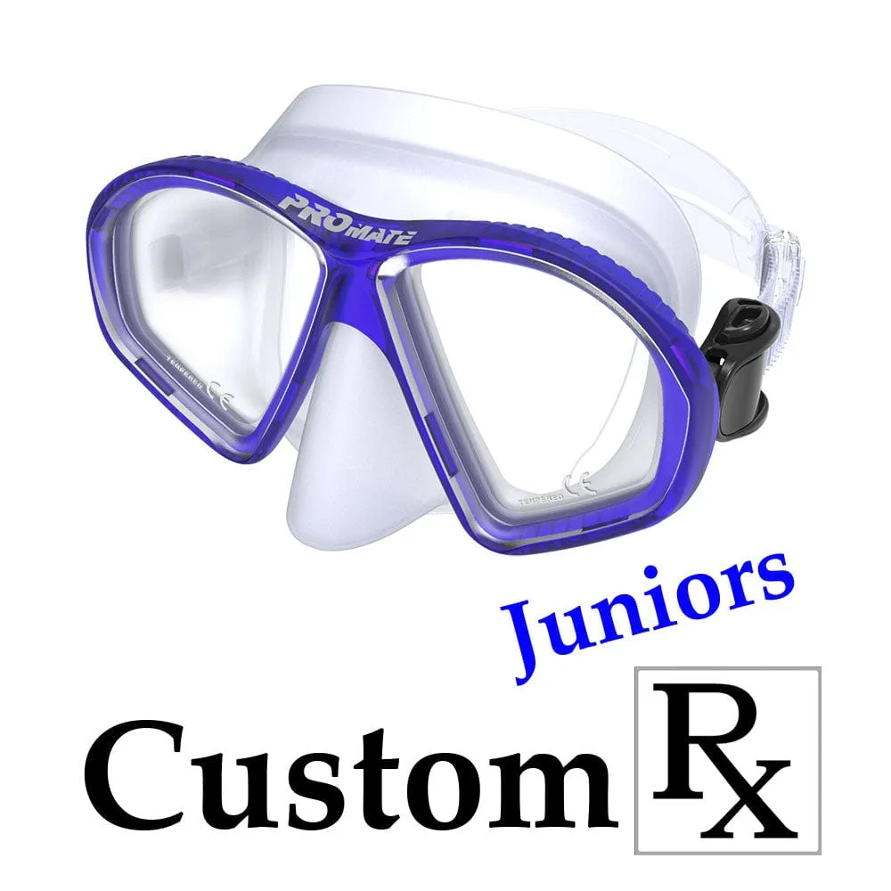 Custom Made Prescription Promate Spectrum Junior Scuba Dive Snorkeling Mask - MK298 Custom