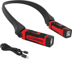 EZRED ANYWEAR Rechargeable Neck Light for Hands-Free Lighting - NK15, Perfect Light for Mechanics, Camping, Hunting, DIY Projects, Reading