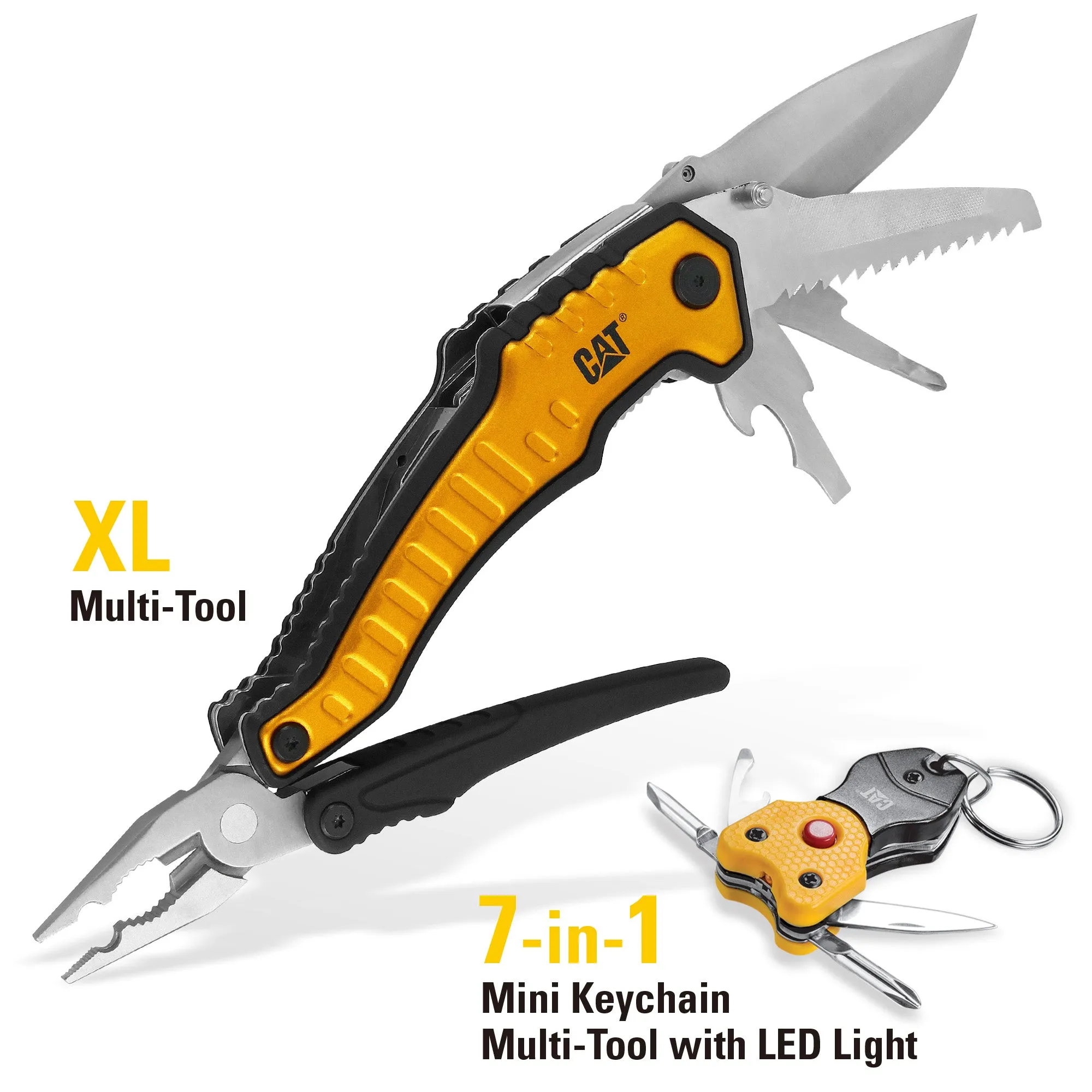 Gift Box - 2 Piece XL Multi-Tool and Multi-Tool Key Chain with Light