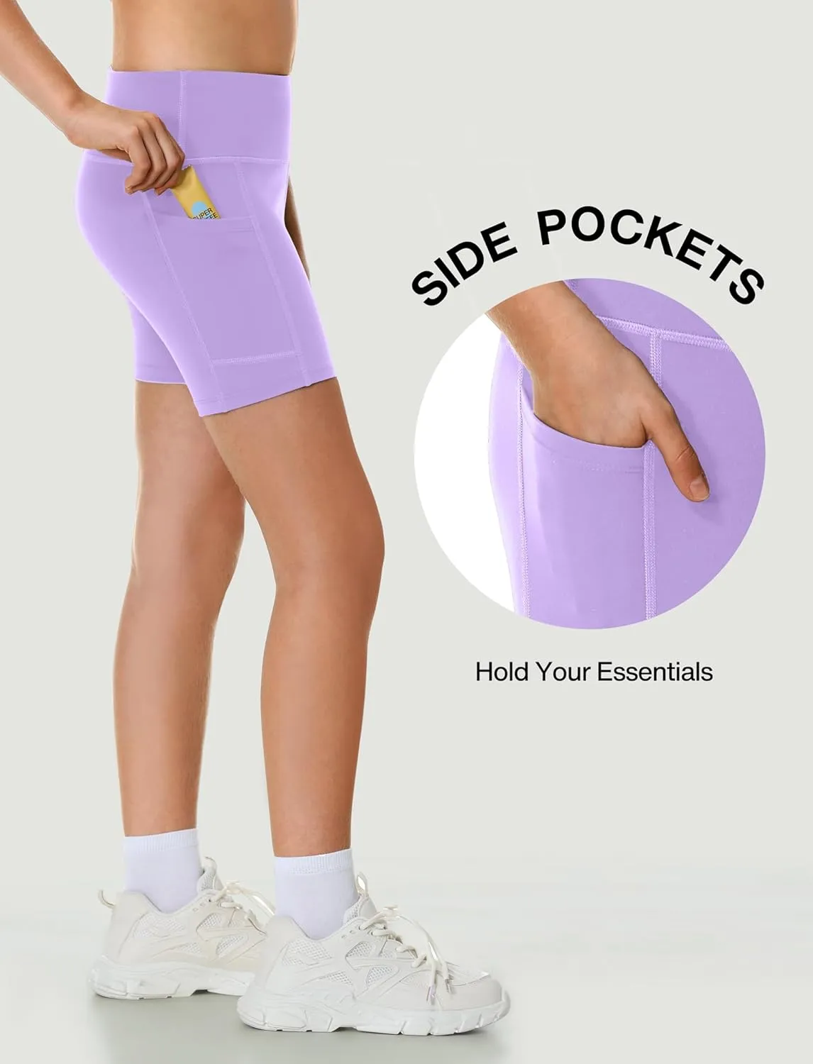 Heathyoga 5" Girls Volleyball Shorts for Teen Girls Dance Biker Shorts Kids Gymnastics Athletic Spandex