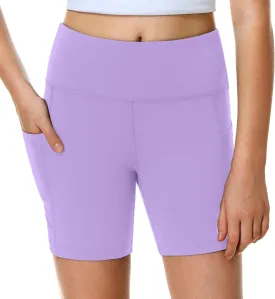 Heathyoga 5" Girls Volleyball Shorts for Teen Girls Dance Biker Shorts Kids Gymnastics Athletic Spandex