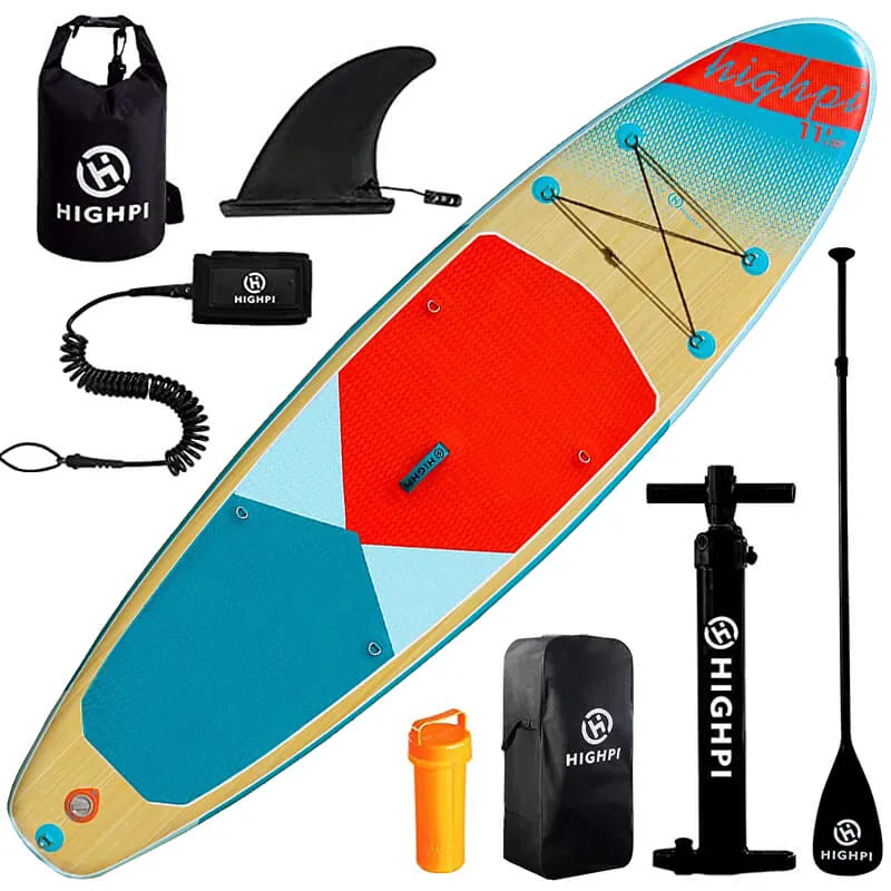 Highpi Windfall Cruise 11' Inflatable Stand Up Paddle Board Package