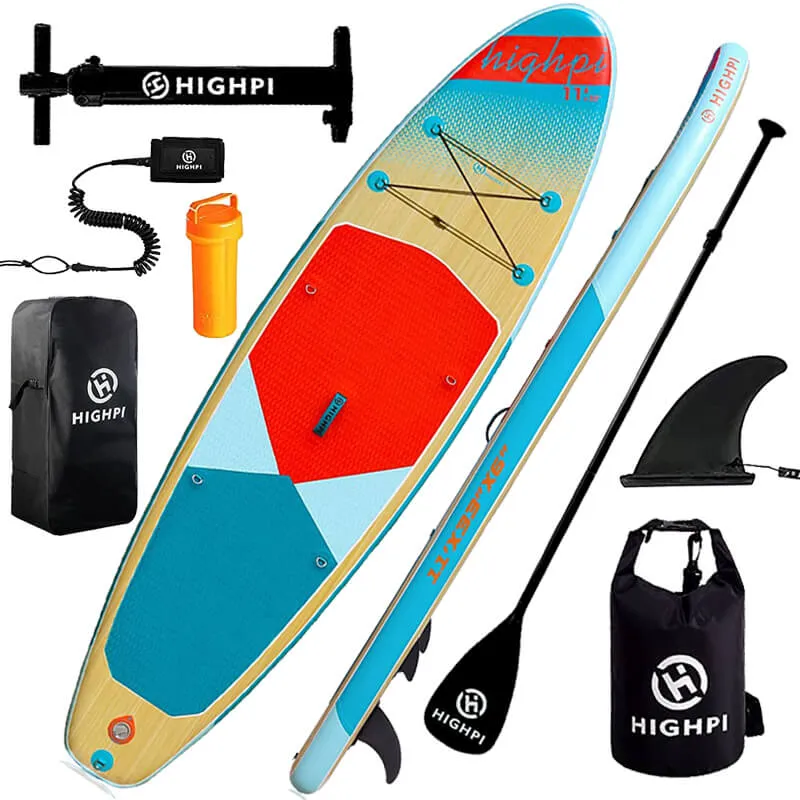 Highpi Windfall Cruise 11' Inflatable Stand Up Paddle Board Package
