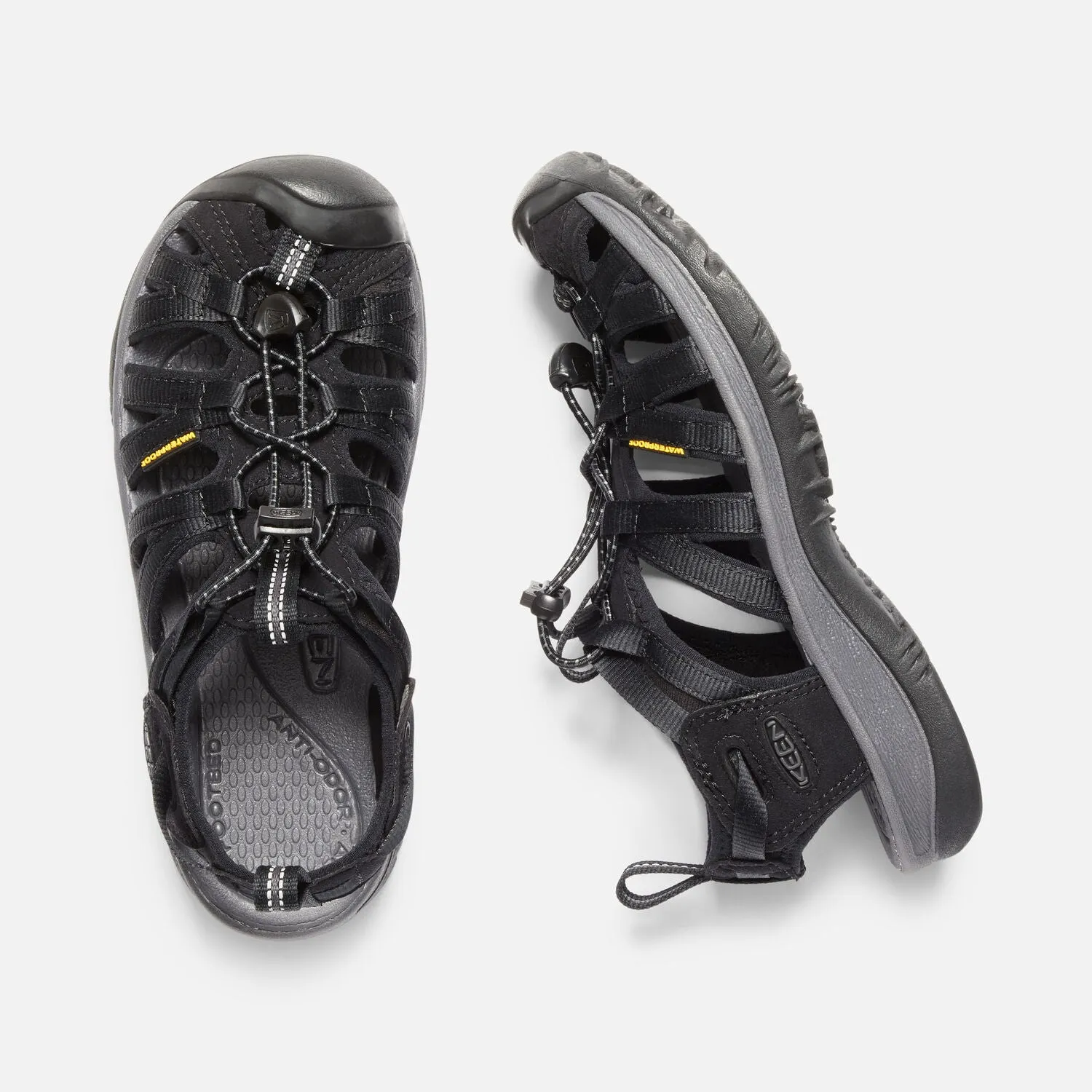 Keen - Women's Whisper Black Hiking Sandals 1018227