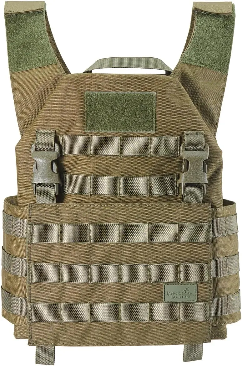 Lancer Tactical Lightweight Adaptive Recon Airsoft Tactical Vest w/Quick Detach Buckle-One Size Adjustable Customizable Fit