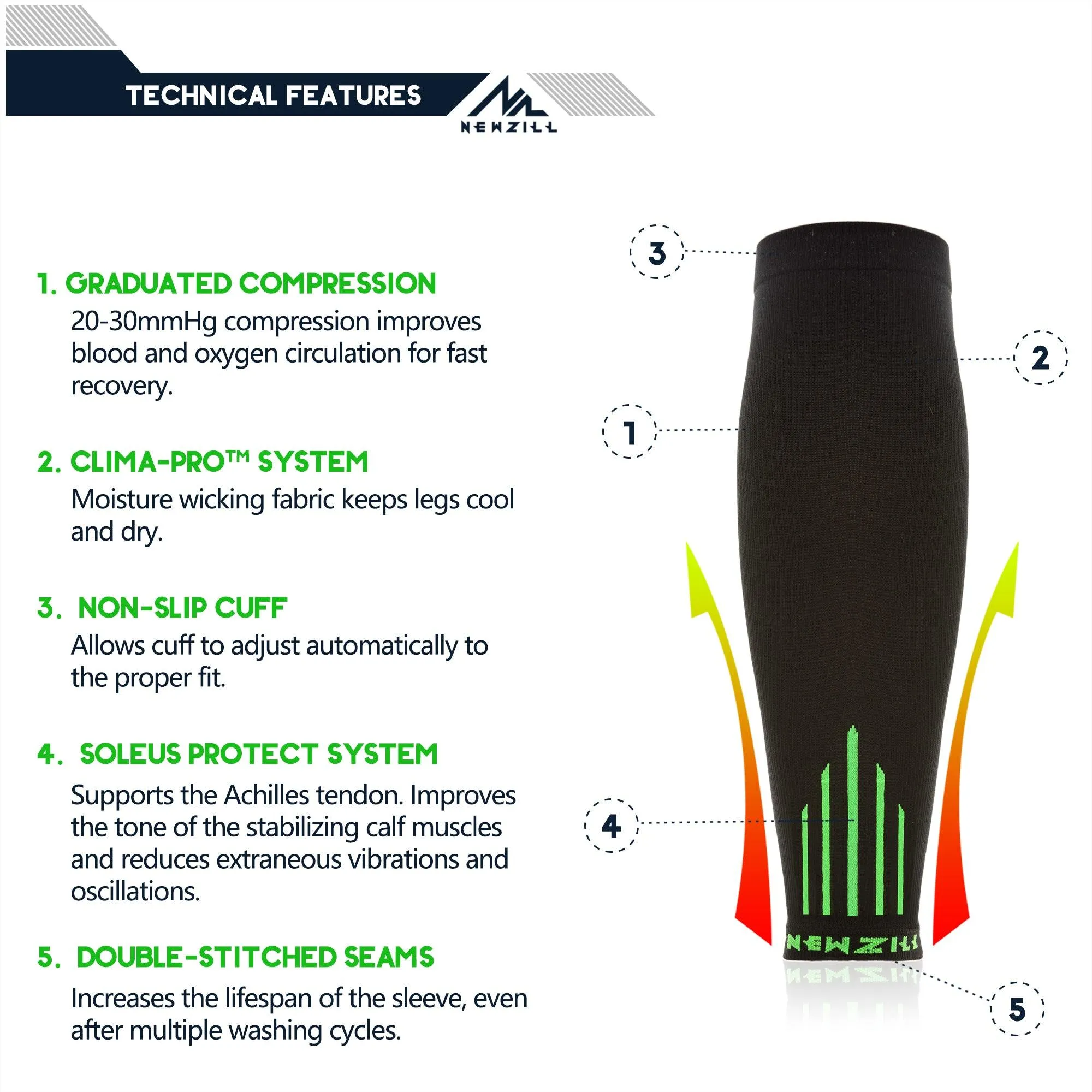 Men's CALF Sleeves (20-30mmHg)