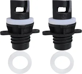 Paddle Board Pump Adapter, Electric SUP Pump Halkey Roberts Valve Adapter, Paddleboard Air Pumps Nozzle Replacements for Inflatable Board SUP Paddleboard Kayak Accessories, with 2 Size Seals
