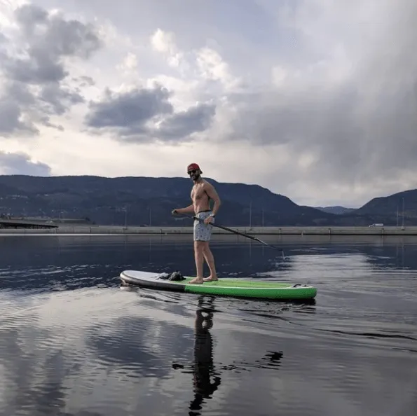 POP Board Co 11' Pop Up Stand Up Paddle Board Inflatable SUP - Green/Black