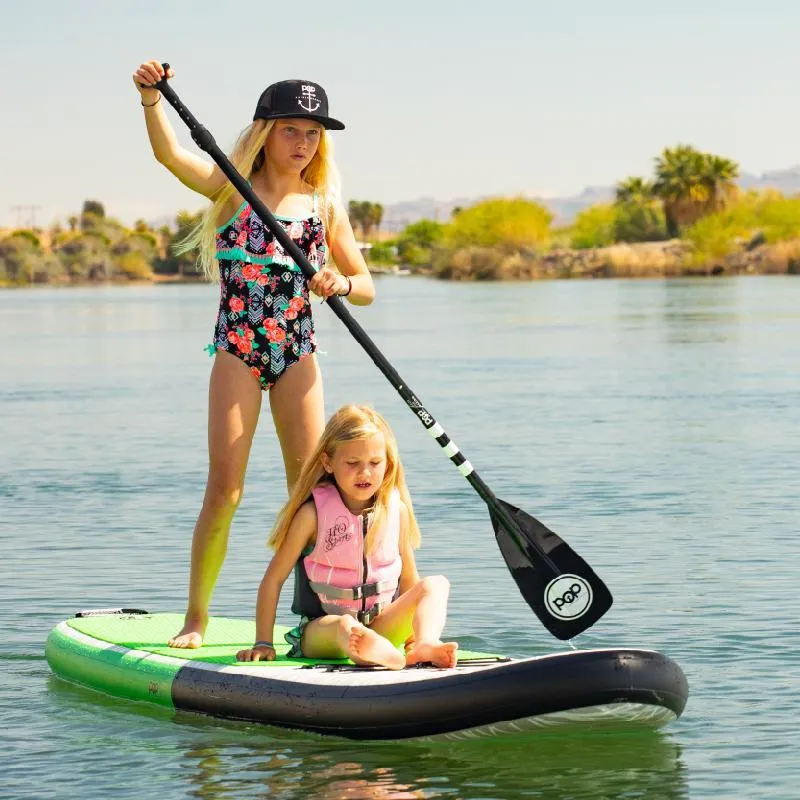 POP Board Co 11' Pop Up Stand Up Paddle Board Inflatable SUP - Green/Black