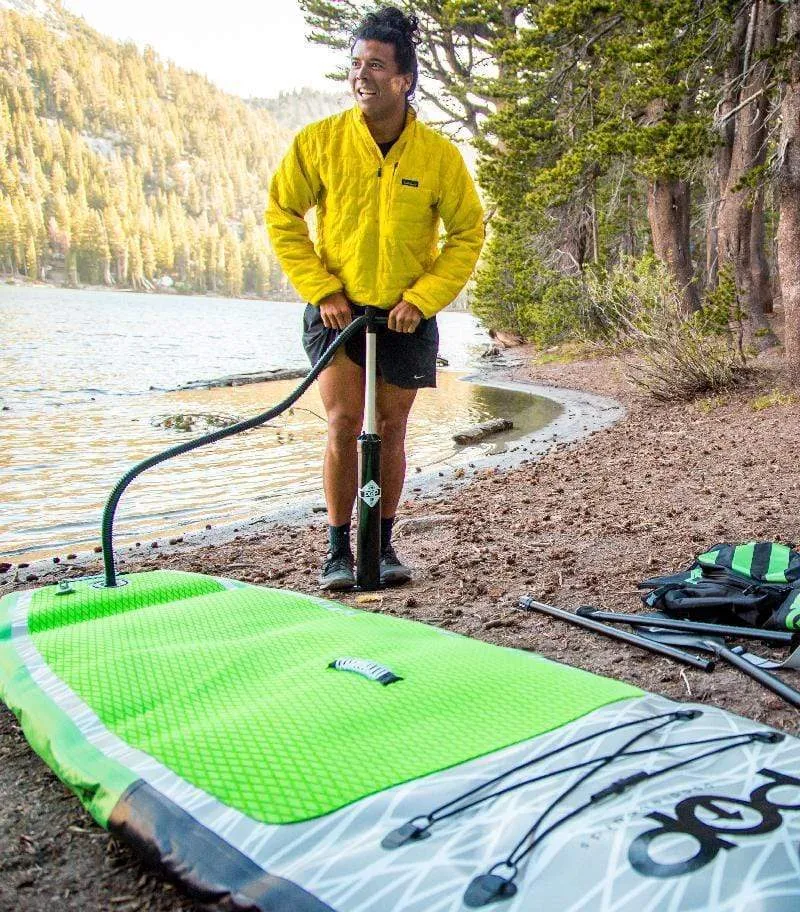 POP Board Co 11' Pop Up Stand Up Paddle Board Inflatable SUP - Green/Black