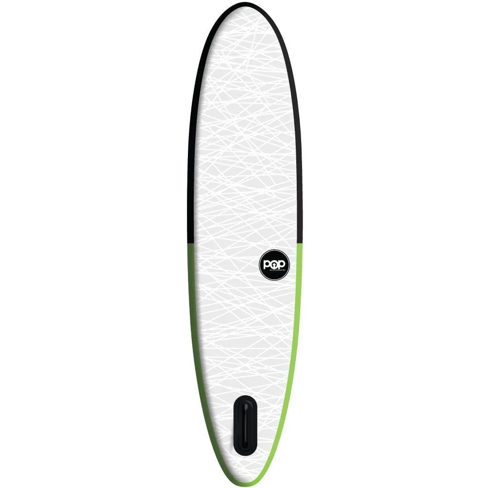 POP Board Co 11' Pop Up Stand Up Paddle Board Inflatable SUP - Green/Black