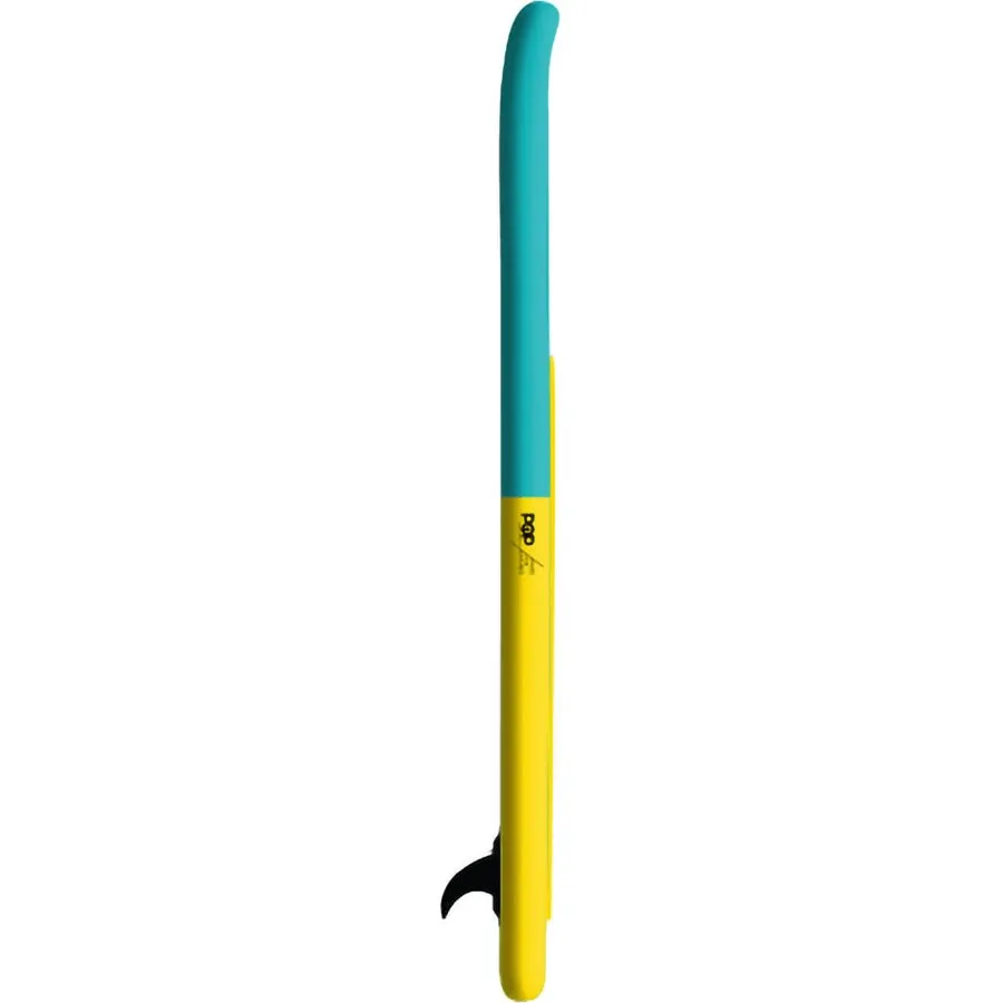 POP Board Co 11' Pop Up Stand Up Paddle Board Inflatable SUP - Yellow/Turquoise
