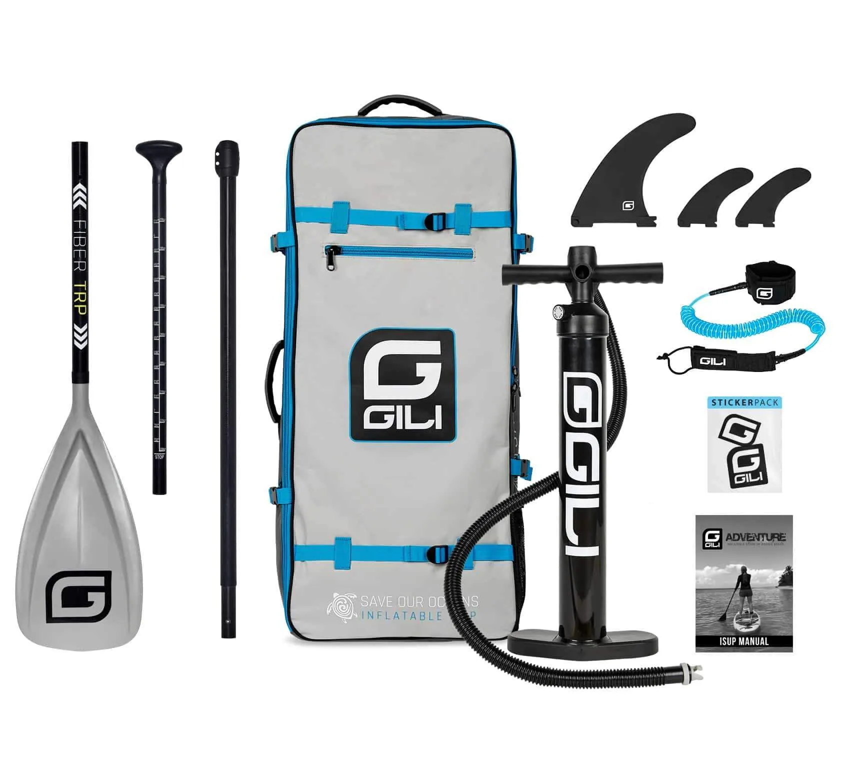 PREOWNED 11' / 12'  ADVENTURE Inflatable Stand Up Paddle Board (SUP) Package