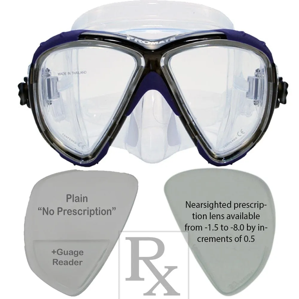 Promate Hawk Eyes Prescription R/X Scuba Diving Snorkeling Mask - MK265 RX