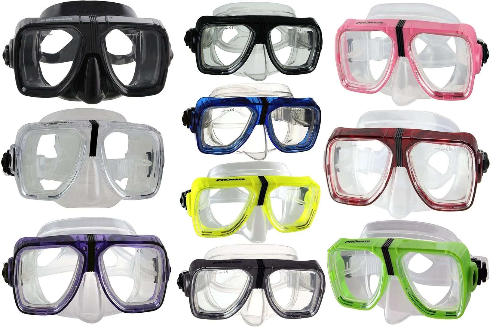 Promate Scope Dive Mask for Snorkeling Scuba Diving Swimming - MK245