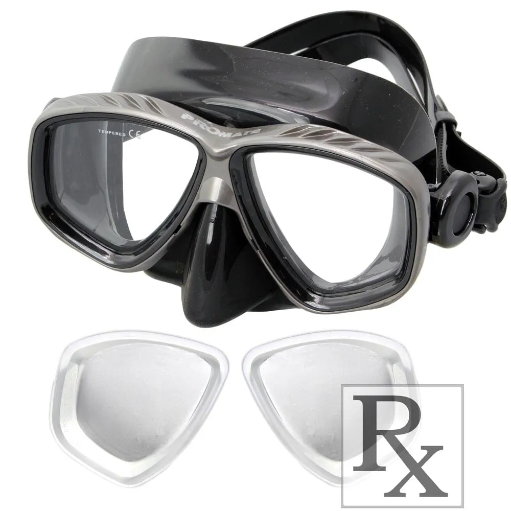 Promate Sea Viewer Dive Mask with Prescription R/X for Scuba Diving Snorkeling - MK275 RX