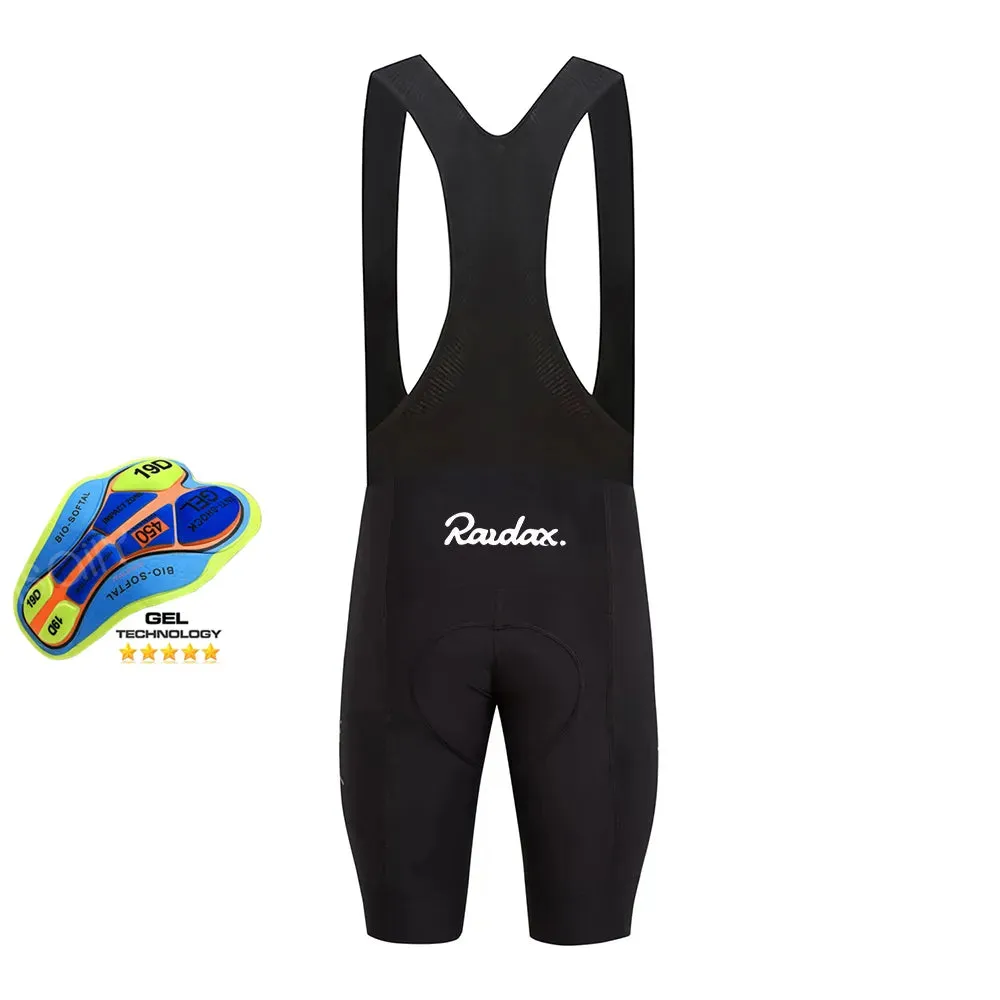 Raudax Cycling Bib Shorts 2022 Men Sports Team Mtb Cycling Black Bib Shorts Women's Bicycle Riding Shorts Sports Running Shorts