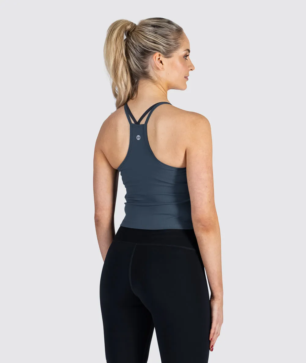 Strappy Ribbed Crop Top