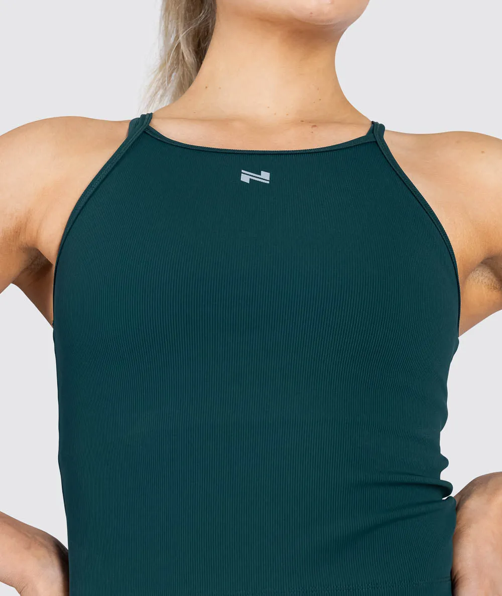 Strappy Ribbed Crop Top