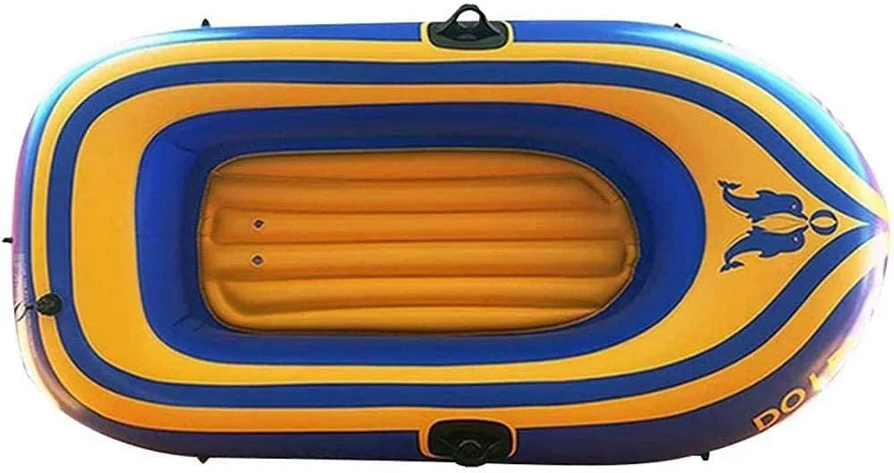 TEmkin Large Inflatable Kayak Boats for Adults and Kids Touring Whitewater Kayaks Rafting Rubber Boat Thickened Double Boat
