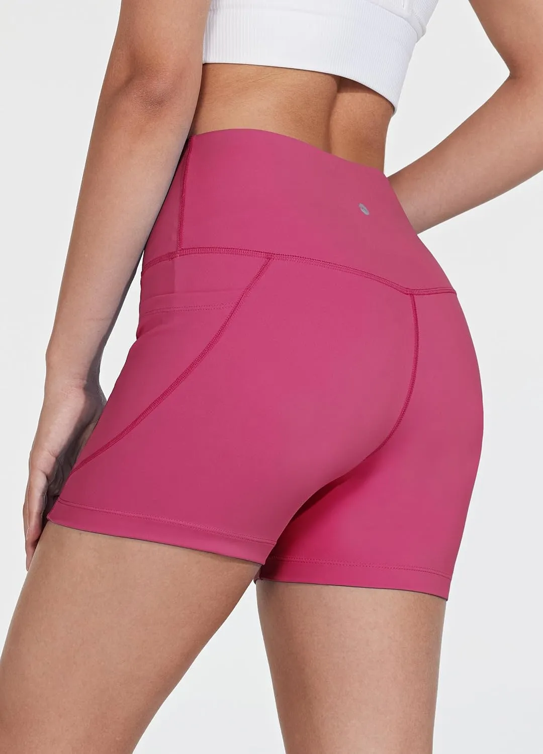 Women's 3"/6" Swim Shorts with Liner Pockets High Waisted Bathing Shorts Bottoms Tummy Control UPF 50 