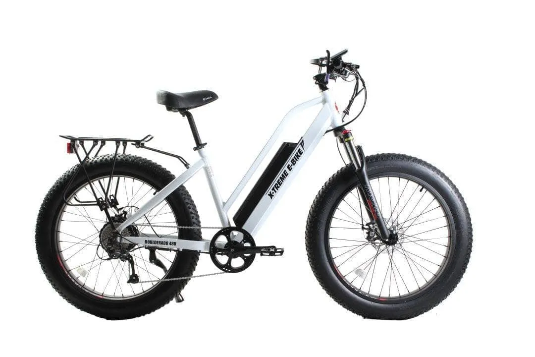 X-Treme Boulderado 48 Volt 17 AH 500W Step-Through Fat Tire Mountain e-bike