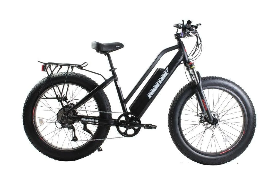 X-Treme Boulderado 48 Volt 17 AH 500W Step-Through Fat Tire Mountain e-bike